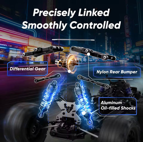 Tornado ZF1X 16 4x4 All Terrain RC Car 60KPH High Speed Remote Control Cars for Adults