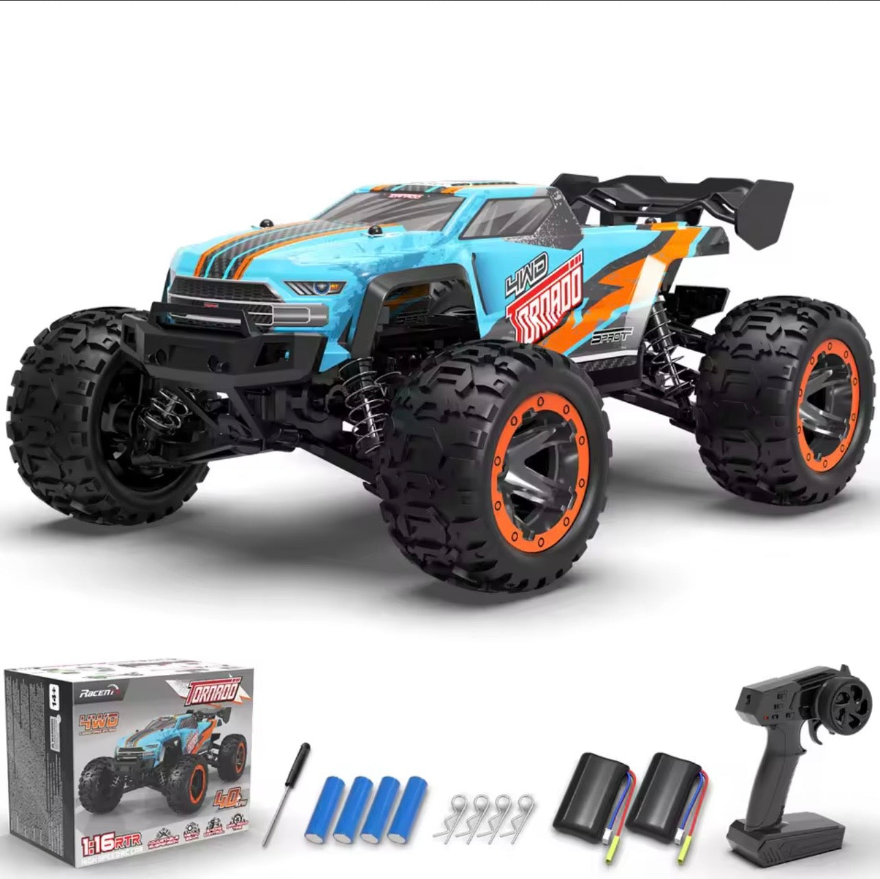 Tornado ZF 1 Truck 1:16 4x4 All Terrain RC Car 40KPH High Speed Remote Control Cars for Adults